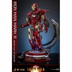 Iron Man Mark III (Armor Suit-Up Version) by Hot Toys - Iron Man 1/6 scale action figure - Reference MMS825D72