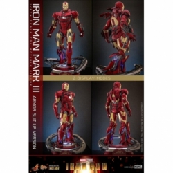 Iron Man Mark III (Armor Suit-Up Version) by Hot Toys - Iron Man 1/6 scale action figure - Reference MMS825D72