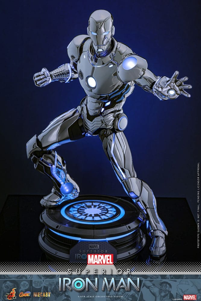 Superior Iron Man par Hot Toys - figurine 1/6 Marvel de 32 cm - Reference CMS026D73