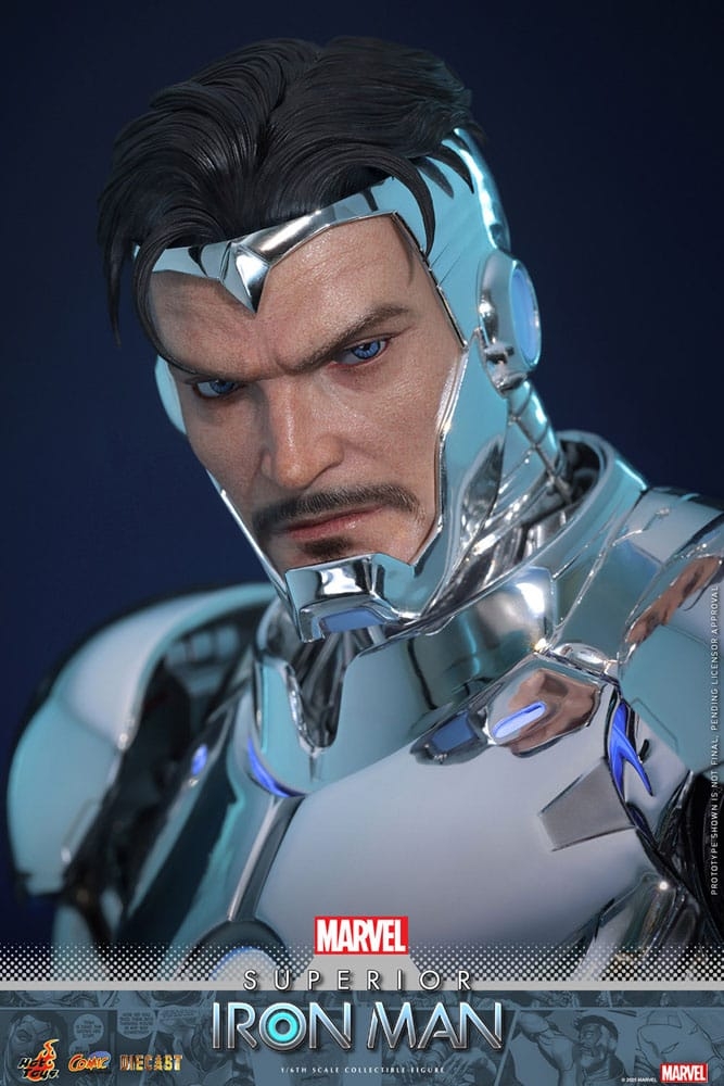 Superior Iron Man par Hot Toys - figurine 1/6 Marvel de 32 cm - Reference CMS026D73