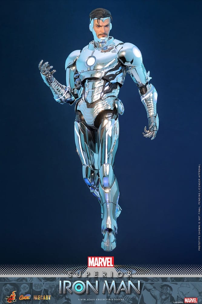 Superior Iron Man par Hot Toys - figurine 1/6 Marvel de 32 cm - Reference CMS026D73