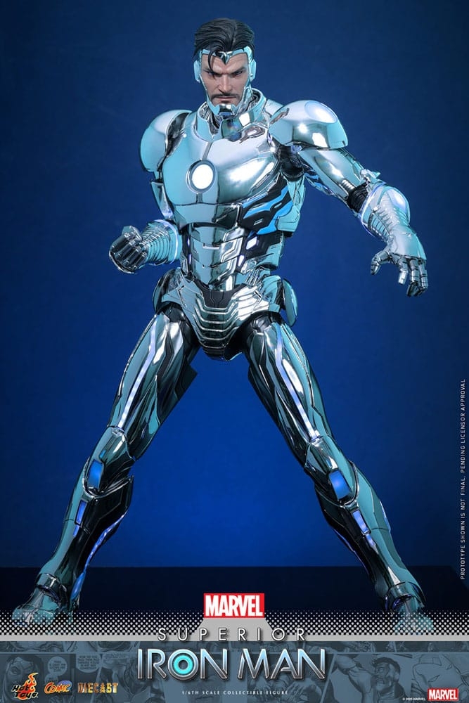 Superior Iron Man par Hot Toys - figurine 1/6 Marvel de 32 cm - Reference CMS026D73