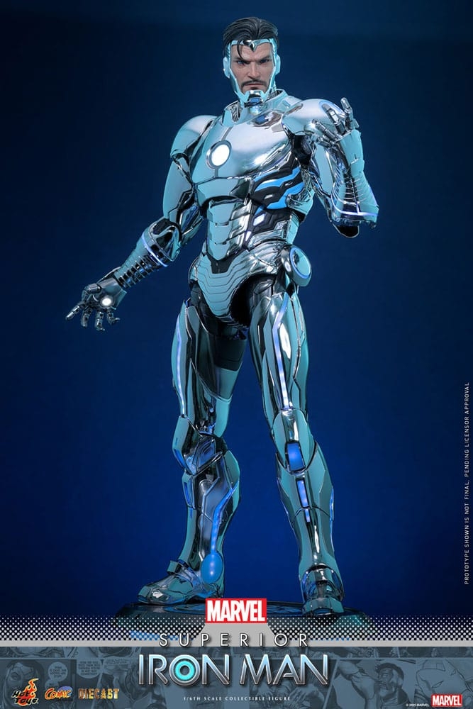 Superior Iron Man par Hot Toys - figurine 1/6 Marvel de 32 cm - Reference CMS026D73