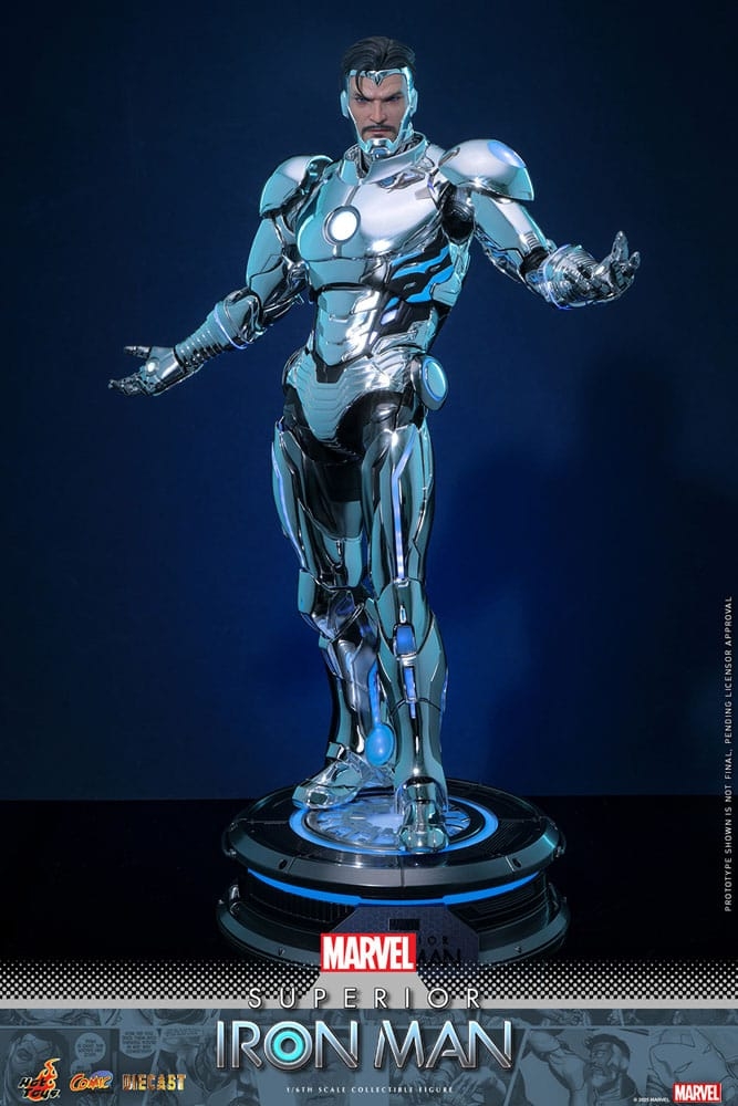 Superior Iron Man par Hot Toys - figurine 1/6 Marvel de 32 cm - Reference CMS026D73