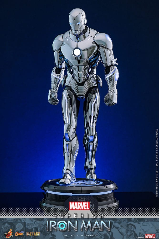 Superior Iron Man par Hot Toys - figurine 1/6 Marvel de 32 cm - Reference CMS026D73