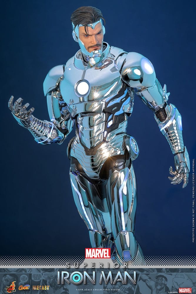 Superior Iron Man par Hot Toys - figurine 1/6 Marvel de 32 cm - Reference CMS026D73