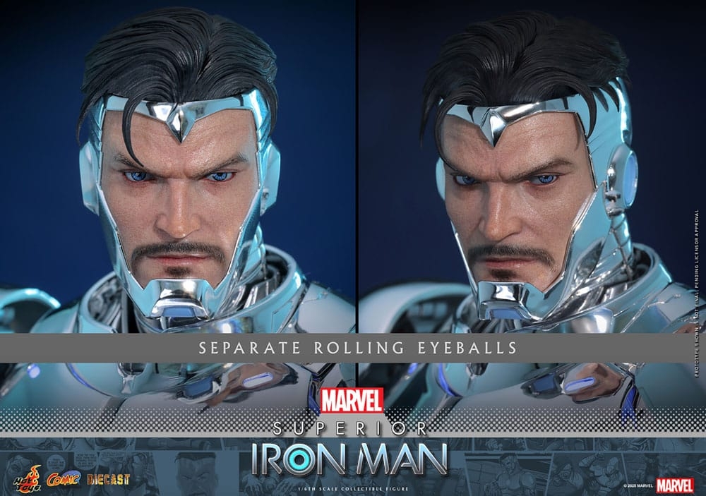 Superior Iron Man par Hot Toys - figurine 1/6 Marvel de 32 cm - Reference CMS026D73