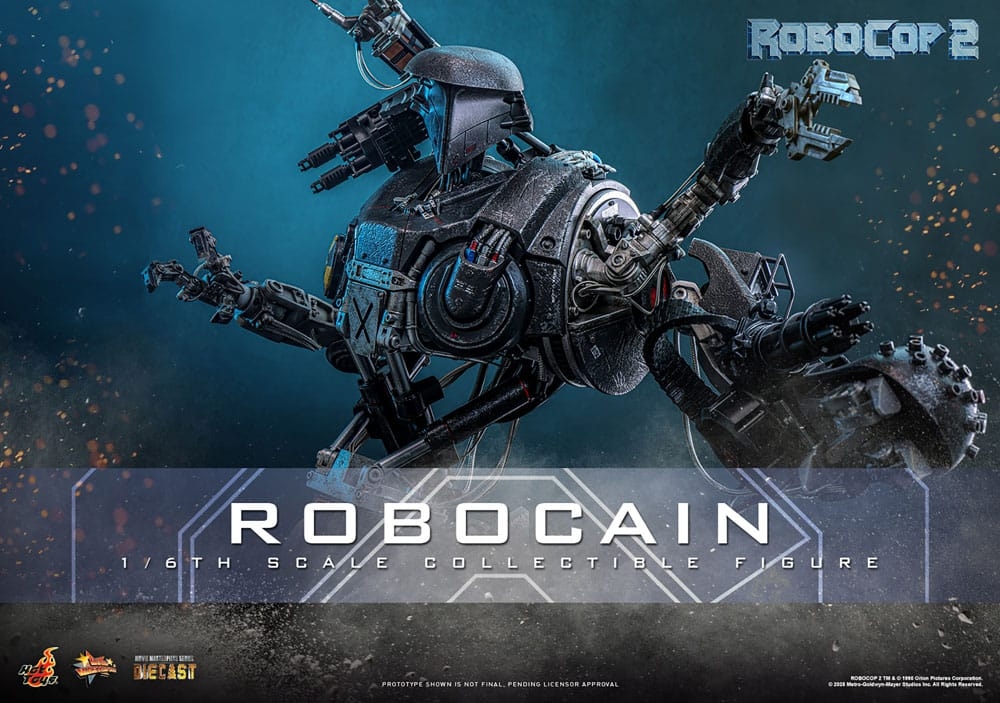 Robocain par Hot Toys - figurine 1/6 Robocop 2 de 40 cm - Reference MMS828D75