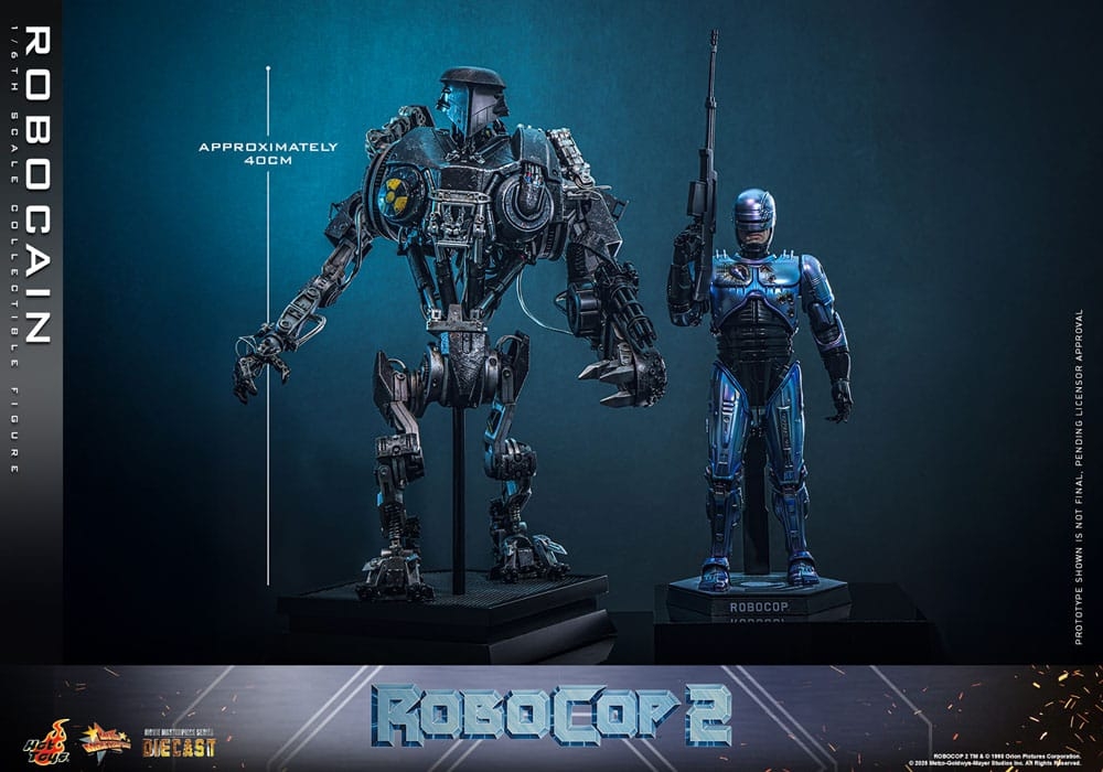 Robocain par Hot Toys - figurine 1/6 Robocop 2 de 40 cm - Reference MMS828D75