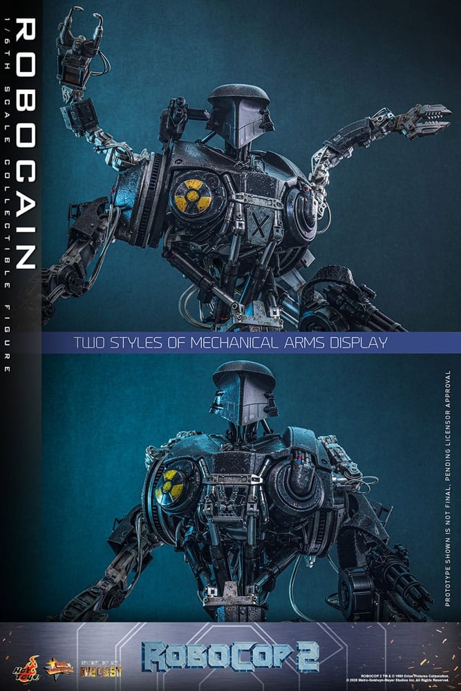 Robocain par Hot Toys - figurine 1/6 Robocop 2 de 40 cm - Reference MMS828D75
