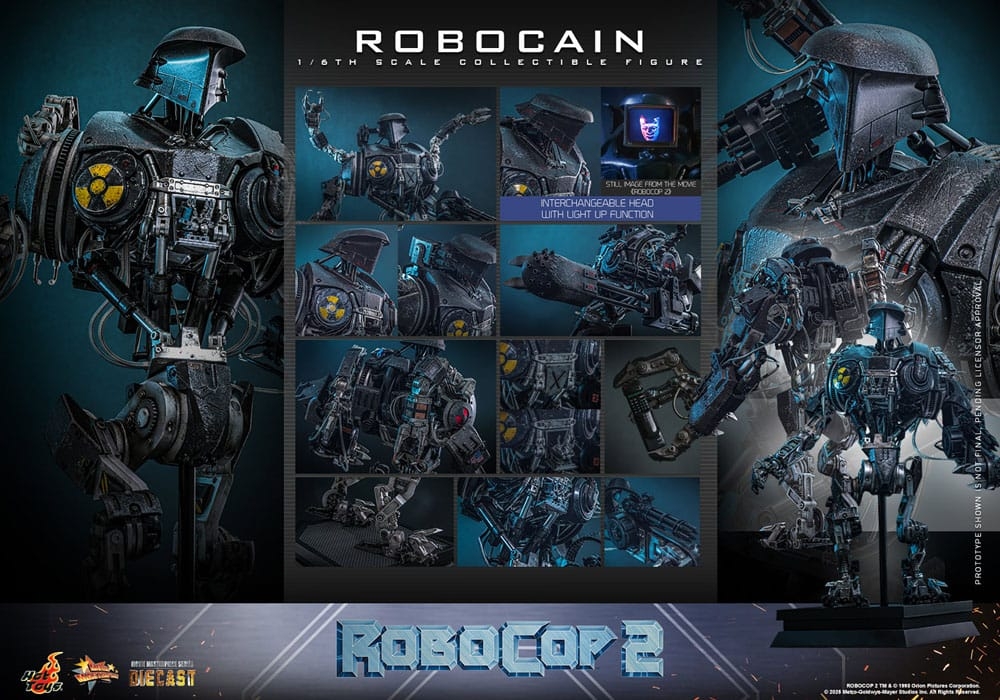 Robocain par Hot Toys - figurine 1/6 Robocop 2 de 40 cm - Reference MMS828D75