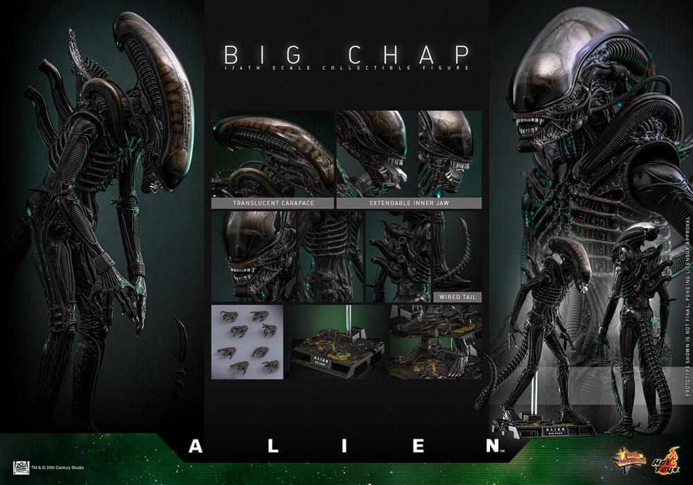 Big Chap par Hot Toys - figurine 1/6 Alien de 36 cm - Reference MMS826