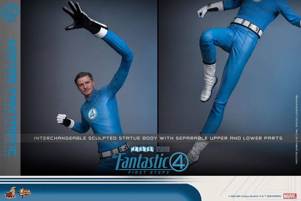 Mister Fantastic par Hot Toys - figurine 1/6 Les 4 Fantastiques : Premiers Pas de 30 cm - Reference MMS821