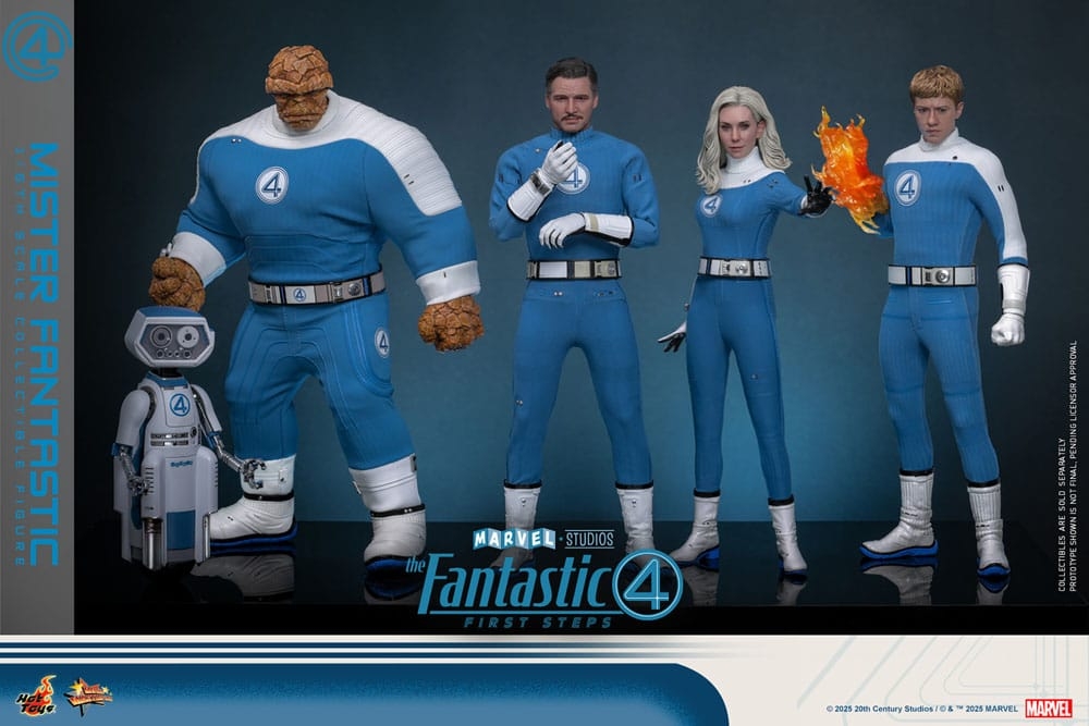 Mister Fantastic par Hot Toys - figurine 1/6 Les 4 Fantastiques : Premiers Pas de 30 cm - Reference MMS821