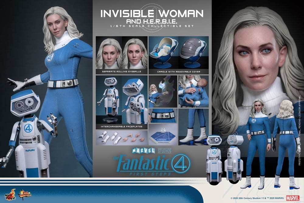 Invisible Woman Deluxe par Hot Toys - figurine 1/6 Les 4 Fantastiques : Premiers Pas de 28 cm - Reference MMS824