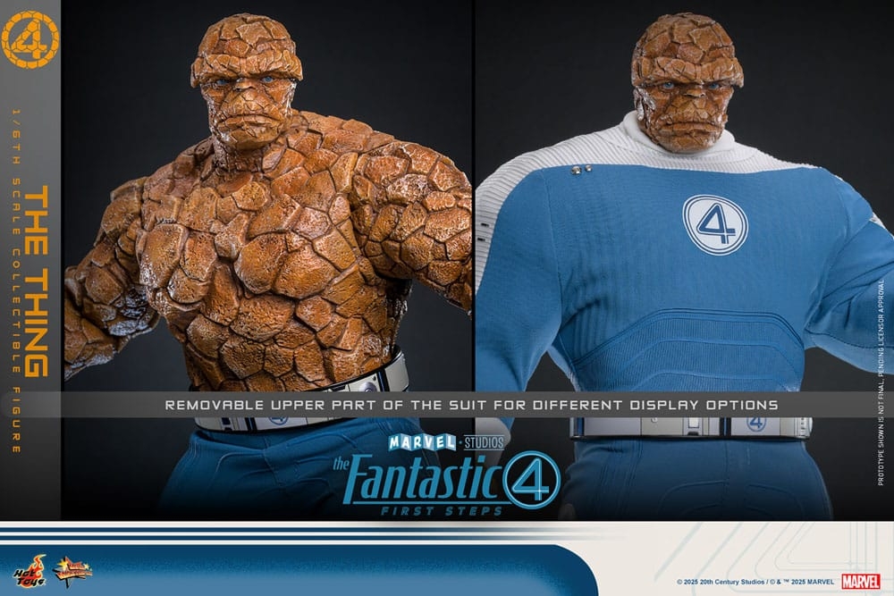 La Chose par Hot Toys - figurine 1/6 Les 4 Fantastiques : Premiers Pas de 31 cm - Reference MMS813