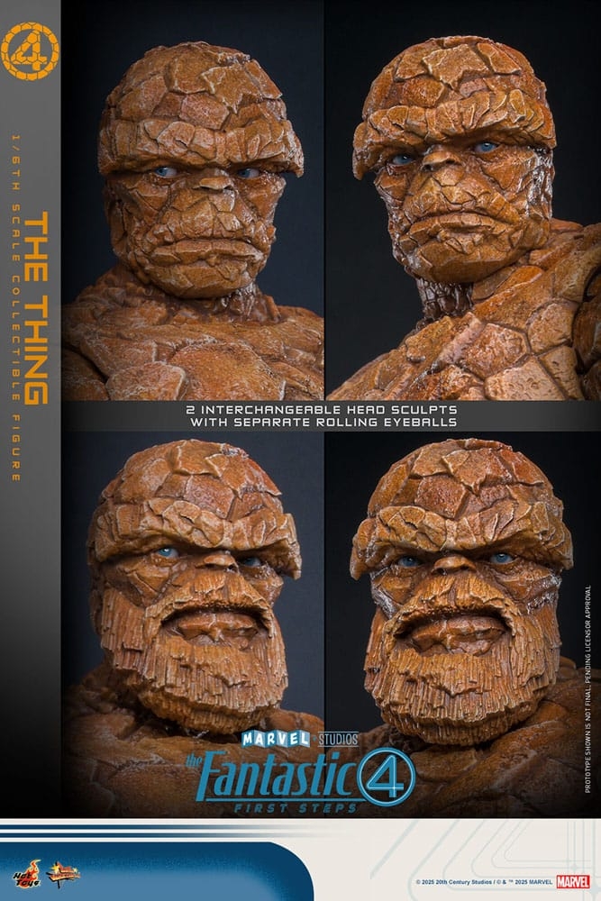 La Chose par Hot Toys - figurine 1/6 Les 4 Fantastiques : Premiers Pas de 31 cm - Reference MMS813