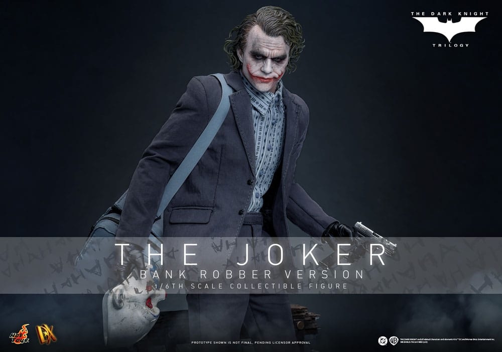 The Joker (Bank Robber Version) Collector par Hot Toys - figurine 1/6 The Dark Knight Trilogy de 30 cm - Reference DX50