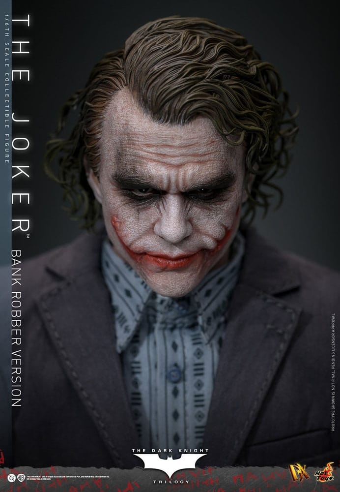 The Joker (Bank Robber Version) Collector par Hot Toys - figurine 1/6 The Dark Knight Trilogy de 30 cm - Reference DX50