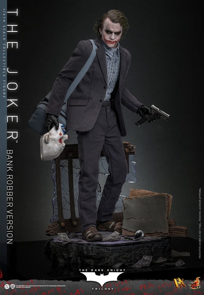 The Joker (Bank Robber Version) Collector par Hot Toys - figurine 1/6 The Dark Knight Trilogy de 30 cm - Reference DX50