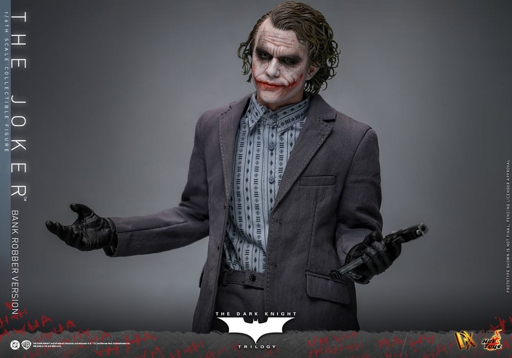 The Joker (Bank Robber Version) Collector par Hot Toys - figurine 1/6 The Dark Knight Trilogy de 30 cm - Reference DX50