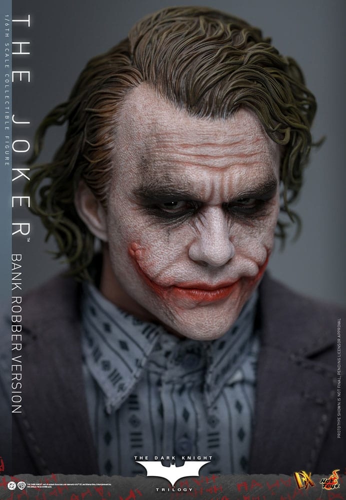 The Joker (Bank Robber Version) Collector par Hot Toys - figurine 1/6 The Dark Knight Trilogy de 30 cm - Reference DX50