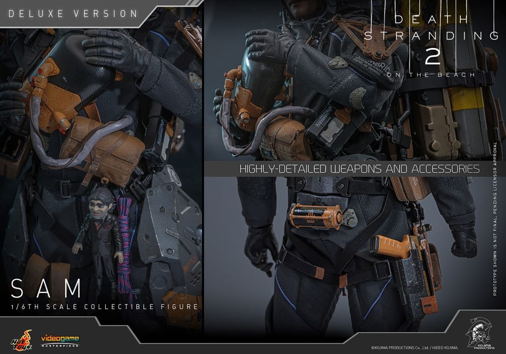 Sam Deluxe par Hot Toys - figurine 1/6 Death Stranding 2: On the Beach de 31 cm - Reference VGM76