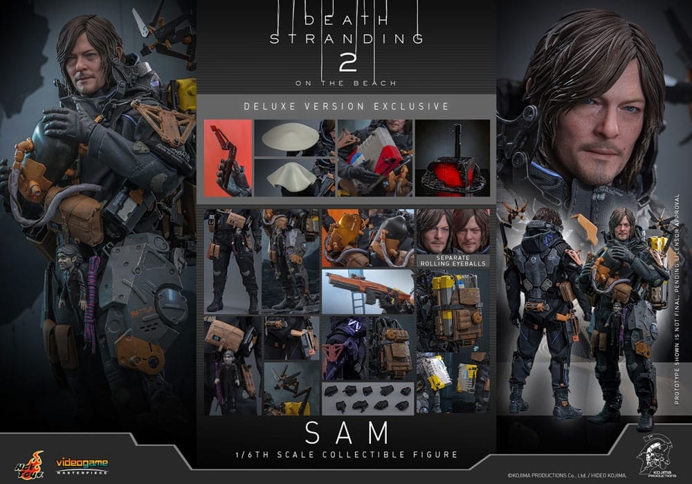 Sam Deluxe par Hot Toys - figurine 1/6 Death Stranding 2: On the Beach de 31 cm - Reference VGM76