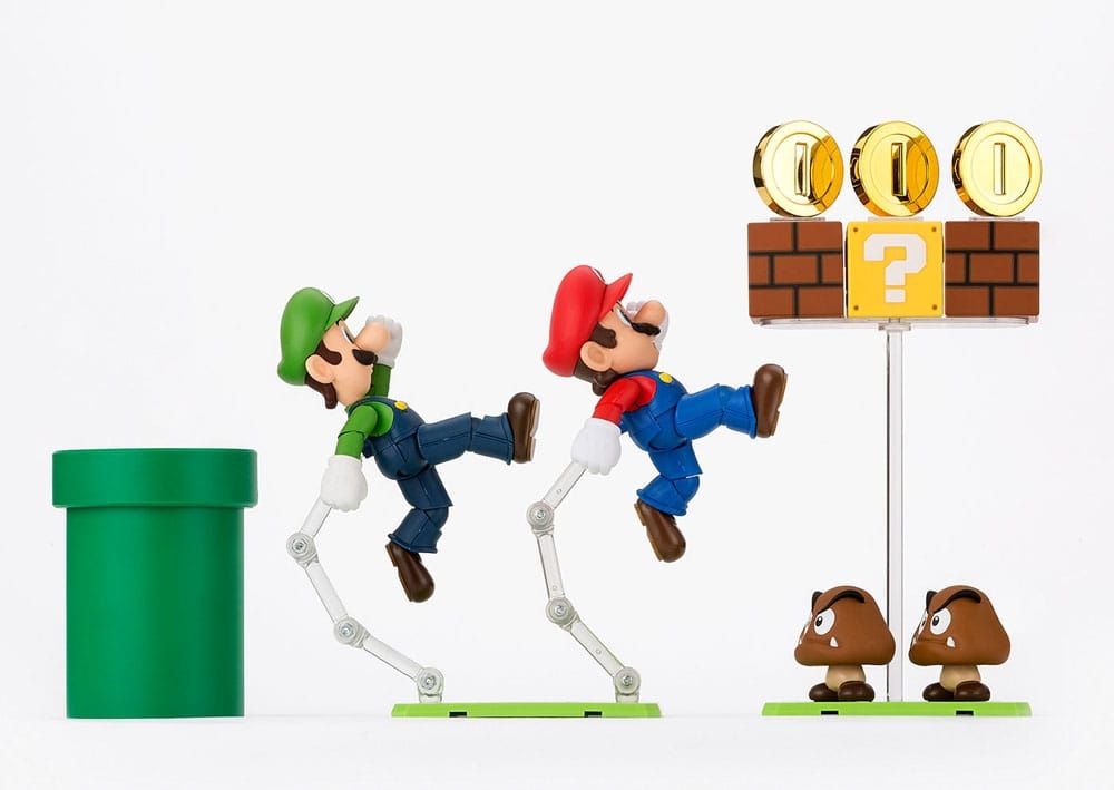Super Mario Playset SH Figuarts par Bandai Tamashii Nations - diorama Super Mario de 15 cm
