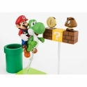 Super Mario Playset SH Figuarts par Bandai Tamashii Nations - diorama Super Mario de 15 cm