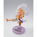 Monkey D Luffy (Gear 5) World Collectable Figure X SH Figuarts by Bandai - One Piece 8 cm action figure