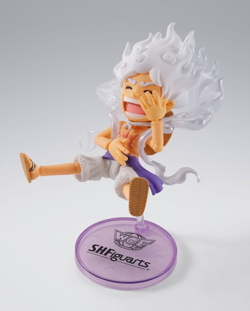 Monkey D Luffy (Gear 5) World Collectable Figure X SH Figuarts par Bandai - figurine One Piece de 8 cm