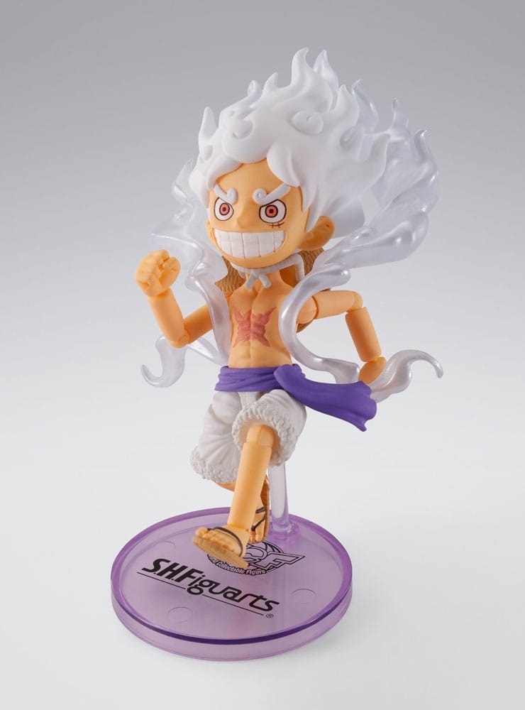 Monkey D Luffy (Gear 5) World Collectable Figure X SH Figuarts par Bandai - figurine One Piece de 8 cm
