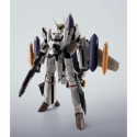 VF-0S and QF-2200D-B Ghost Set (Roy Focker Use) Hi-Metal R Chogokin par Bandai - figurine Macross de 14 cm