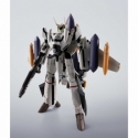 VF-0S and QF-2200D-B Ghost Set (Roy Focker Use) Hi-Metal R Chogokin par Bandai - figurine Macross de 14 cm