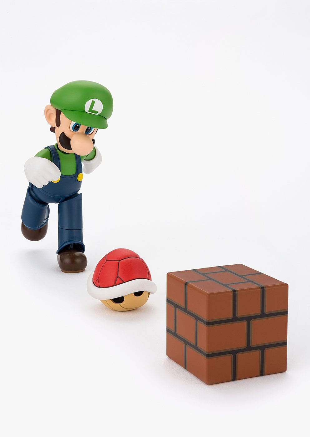 Luigi SH Figuarts by Bandai Tamashii Nations Reissue version - Super Mario 11 cm action figure