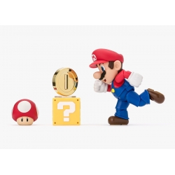 Mario SH Figuarts van Bandai Tamashii Nations Reissue version - Super Mario 10 cm actiefiguur