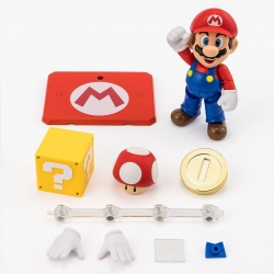 Mario SH Figuarts van Bandai Tamashii Nations Reissue version - Super Mario 10 cm actiefiguur