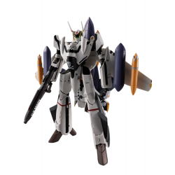 VF-0S and QF-2200D-B Ghost Set (Roy Focker Use) Hi-Metal R Chogokin par Bandai - figurine Macross de 14 cm