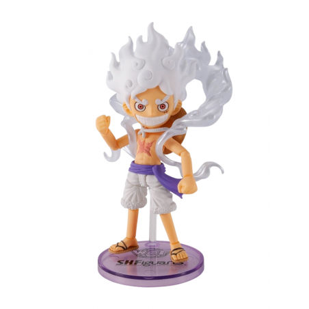 Monkey D Luffy (Gear 5) World Collectable Figure X SH Figuarts par Bandai - figurine One Piece de 8 cm