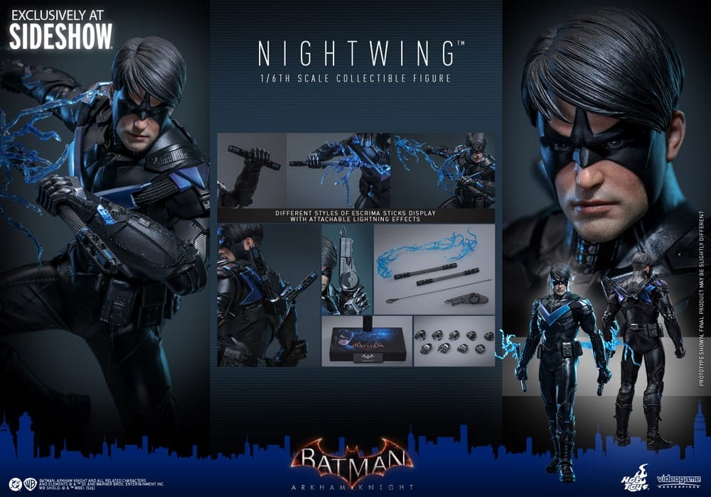 Nightwing par Hot Toys - figurine 1/6 Batman Arkham Knight de 30 cm - Reference VGM78