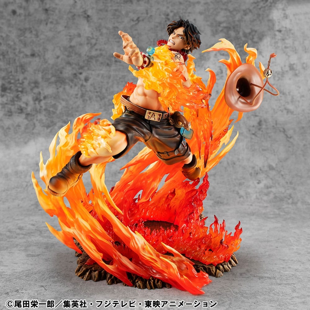 Portgas D Ace Portrait of Pirates POP NEO Maximum Rerun par Megahouse - figurine 1/8 One Piece de 23 cm