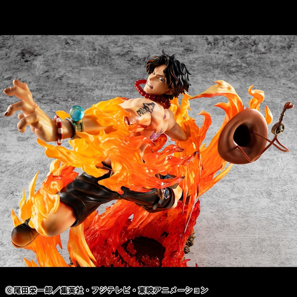 Portgas D Ace Portrait of Pirates POP NEO Maximum Rerun par Megahouse - figurine 1/8 One Piece de 23 cm