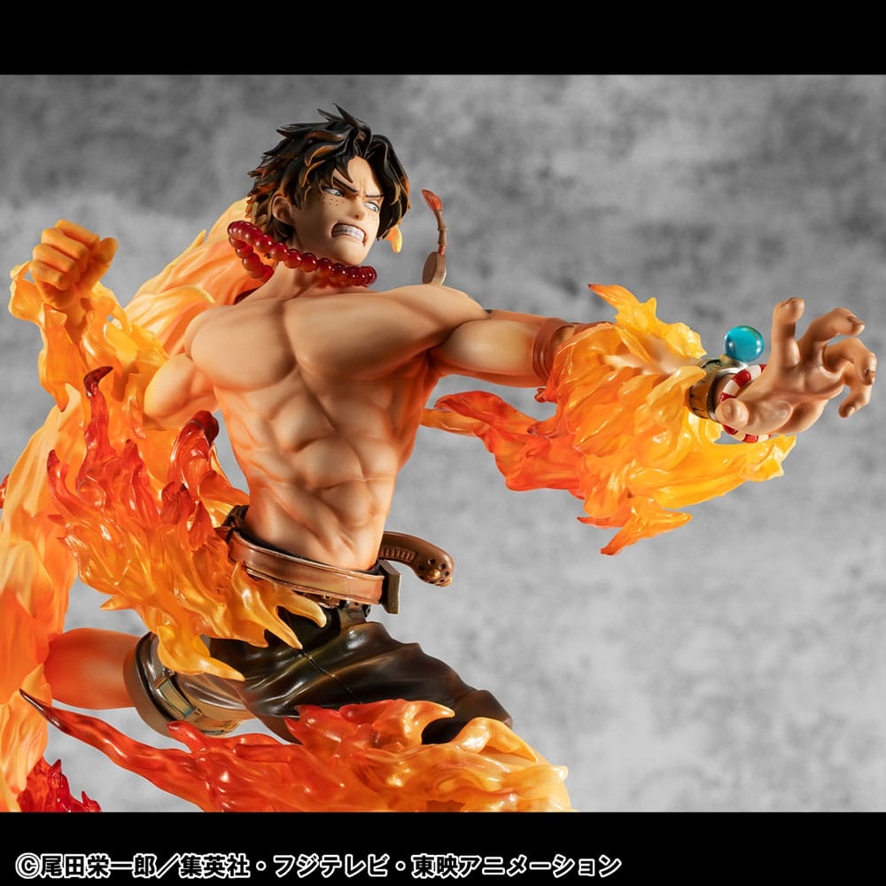 Portgas D Ace Portrait of Pirates POP NEO Maximum Rerun par Megahouse - figurine 1/8 One Piece de 23 cm