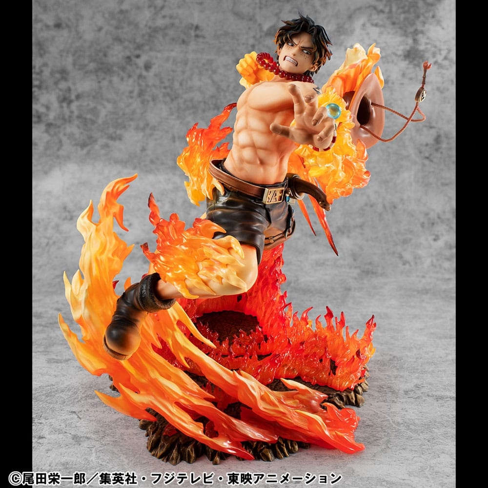 Portgas D Ace Portrait of Pirates POP NEO Maximum Rerun par Megahouse - figurine 1/8 One Piece de 23 cm