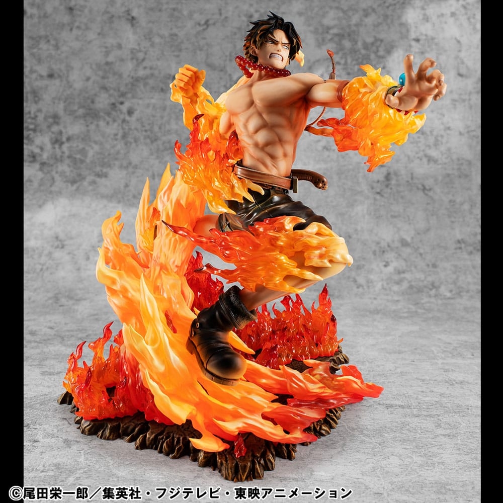 Portgas D Ace Portrait of Pirates POP NEO Maximum Rerun par Megahouse - figurine 1/8 One Piece de 23 cm