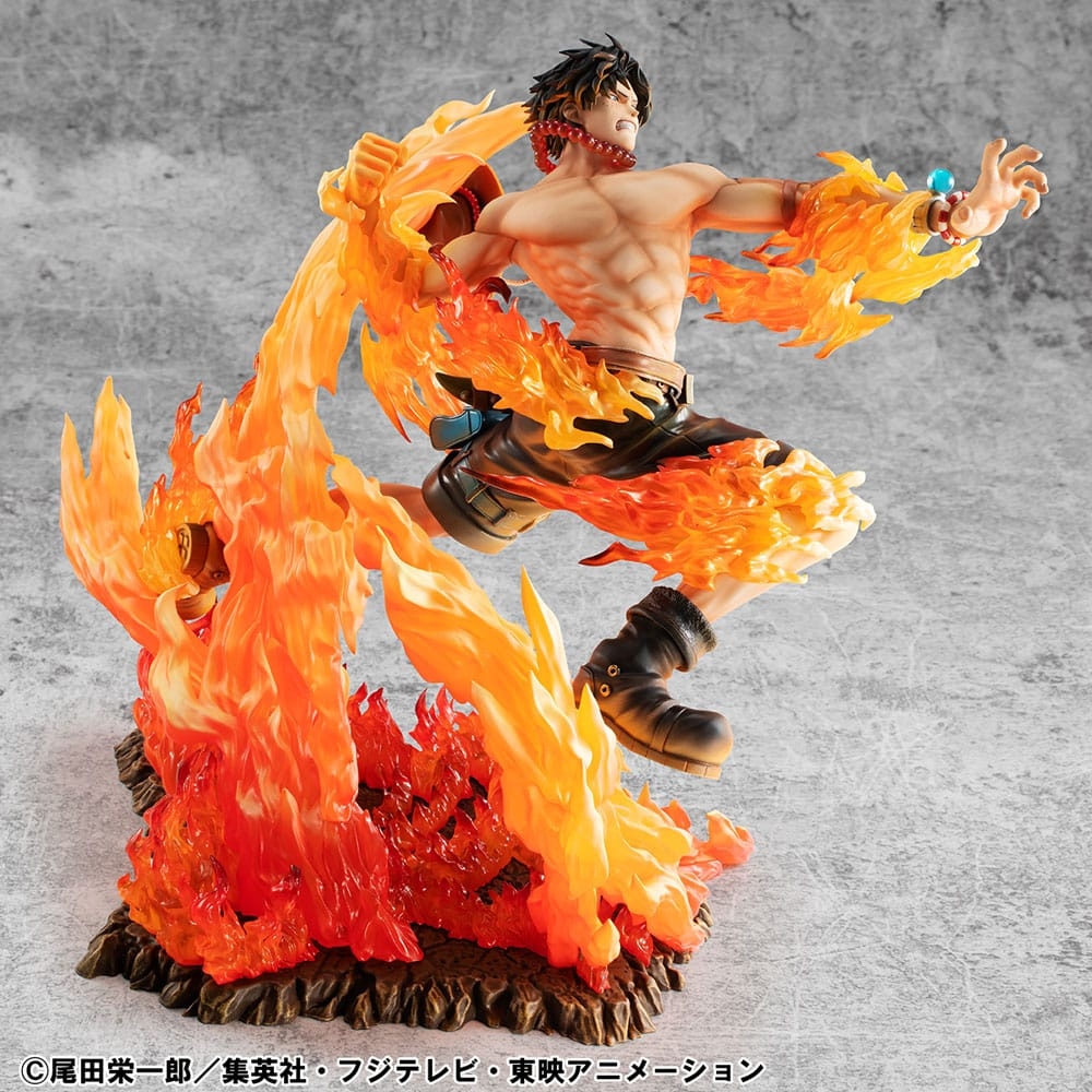 Portgas D Ace Portrait of Pirates POP NEO Maximum Rerun par Megahouse - figurine 1/8 One Piece de 23 cm