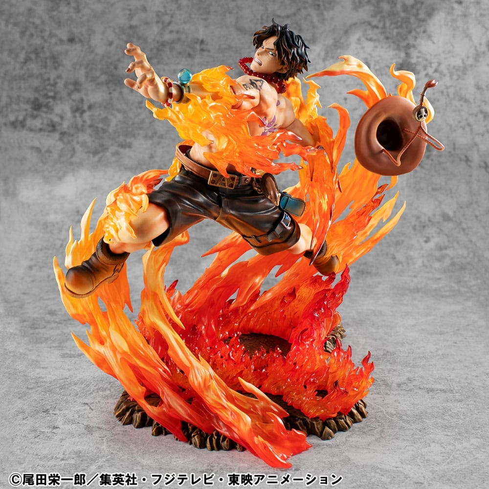 Portgas D Ace Portrait of Pirates POP NEO Maximum Rerun par Megahouse - figurine 1/8 One Piece de 23 cm