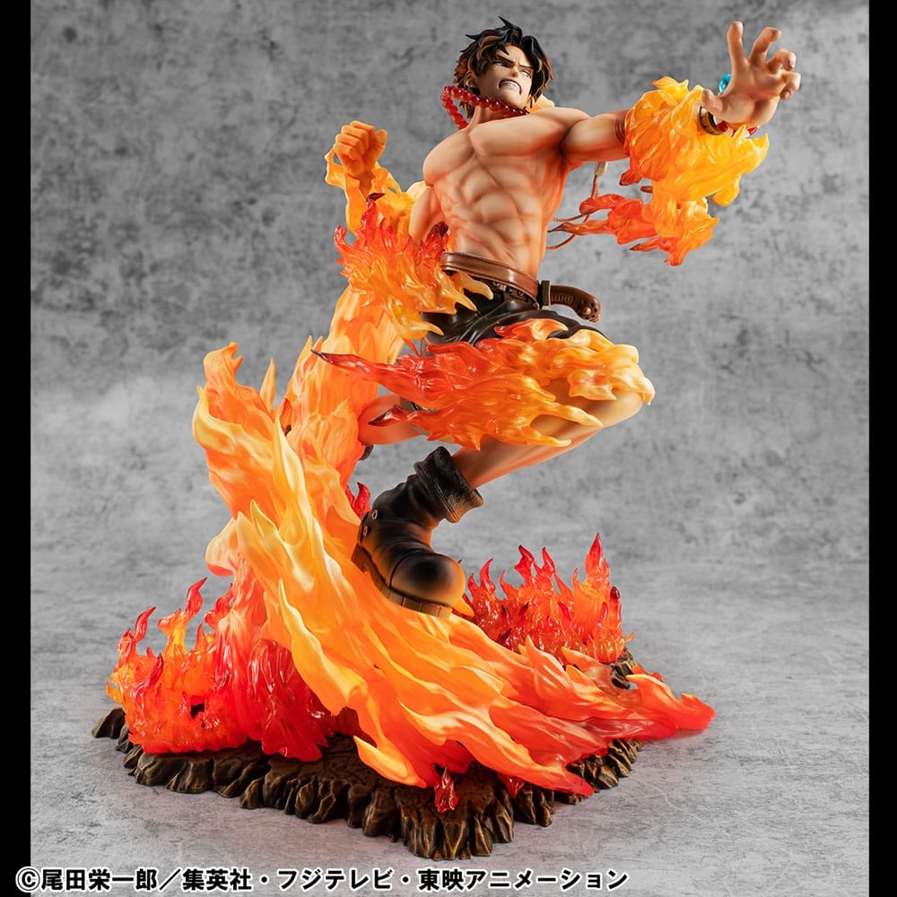 Portgas D Ace Portrait of Pirates POP NEO Maximum Rerun par Megahouse - figurine 1/8 One Piece de 23 cm