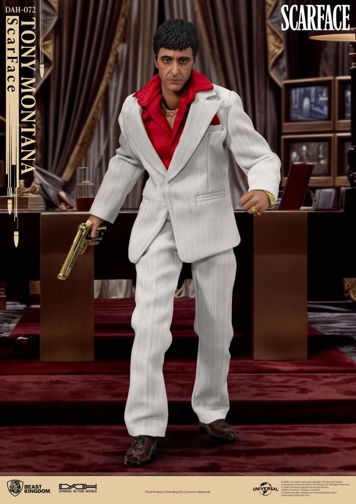 Tony Montana Dynamic Action Heroes par Beast Kingdom - figurine 1/9 Scarface de 20 cm - Reference DAH-072